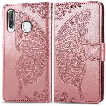 Estuche Dorado con Acabado Rose para Huawei P30 Lite