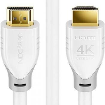Cavo HDMI deleyCON 5 metri 2.0 HDR10+ UHD 2160p 4K60Hz YUV 4:4:4 HDCP 2.2