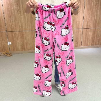 Pantalones Lindo de Peluche Hello Kitty