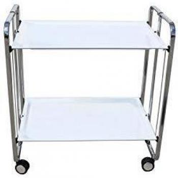 Carrito de Servicio DON HIERRO con Ruedas y 2 Estantes, Acabado de Alta Calidad