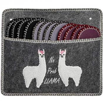 ONVAYA Gästepantoffel Set, Llama Motiv