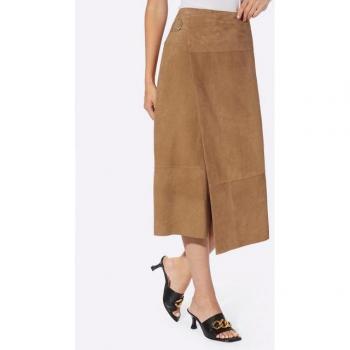 Jupe Douce en Velours Cuir