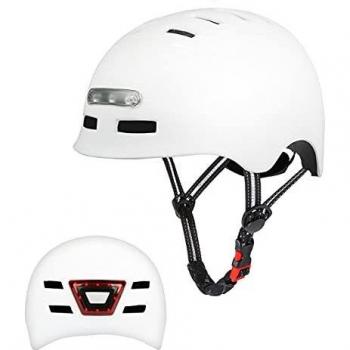 Lightweight Scooter/Skateboard Helmet with USB LED Light