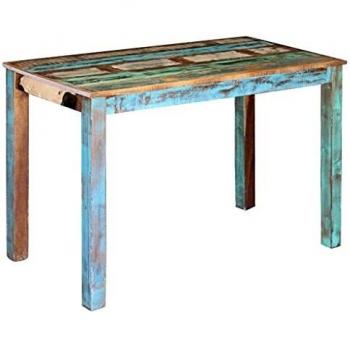 Table de salle à manger en bois massif 115 x 60 x 76 cm