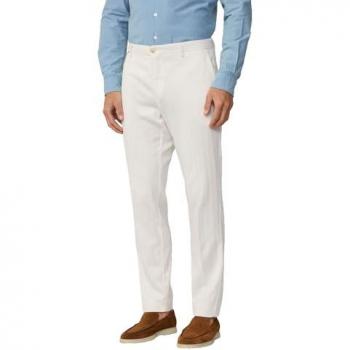 Men's Hackett 40 Off-White Herringbone Chinos