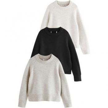Lot de trois T-shirts à manches raglan traditionnels