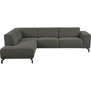 Lorcan 3‑teiliges Ecksofa – 275 cm Breite, weiche Sitzfläche, Lederoptik