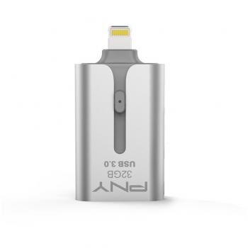 PNY Dual‑Port 32GB Lightning/USB 3.0 Flash Memory