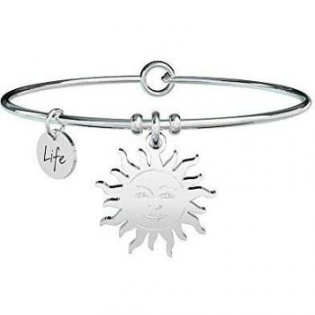 Spilla con motivi di sole e sorriso