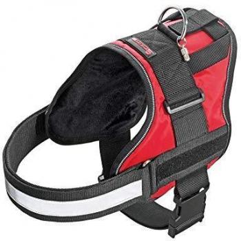 Karlie Xtreme No Limit Teflon‑Gehäuse für Hunde – 25 mm Breite, 44–50 cm Brustumfang, rot