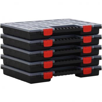 Scatole di Assortimento 5 pz 40x30x5 cm in Polipropilene Vidaxl 759837
