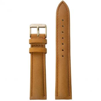 Cluse Damen‑Lederarmband „La Bohème“, caramelfarben, Goldakzente – Modell CLS023