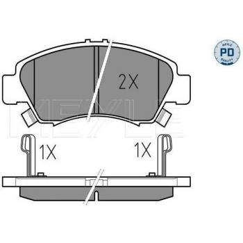 MEYLE Premium Disc Brake Pad Pair 025-216-9715 PD