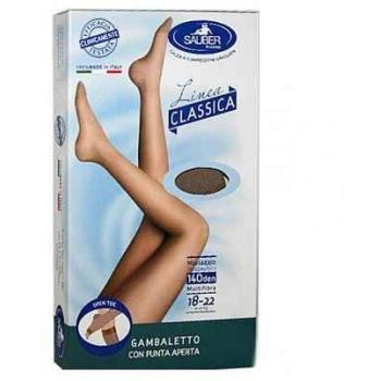 Calcetín Neutro Beige 140D Sauber Lisa – Dedo Abierto