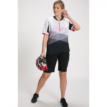 Sportliche Radfahr-Bermuda für Damen, schwarz, Größe 42, Ulla Popken