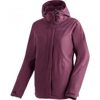 Giacca Outdoor Donna Maier Sports Metor 3in1, Impermeabile, Con Cappuccio e Tasche con Zip, Magenta