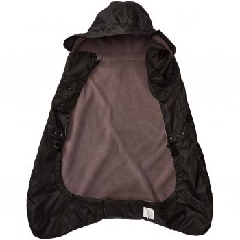 Schwarzes Ergobaby Wintercover und Regencover