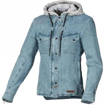 Macna Inland Damen Motorradhoodie Hellblau 2XL