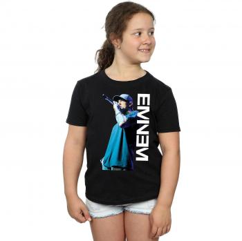 T‑shirt Eminem fille micro posé noir 7–8 ans