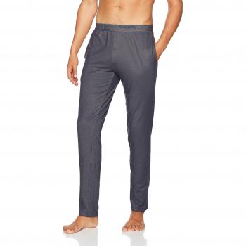 Skiny Herren Schlafanzughose Recreate Trend Lounge Hose Lang Grau