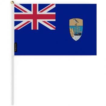 Sainte‑Helène Compact Flag – 14 cm by 21 cm, Recto‑Verso Polyester