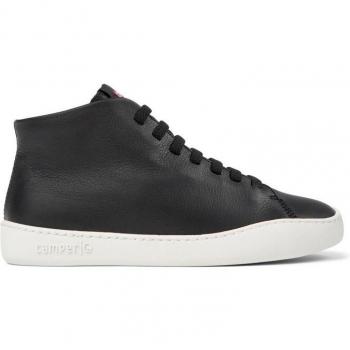 Camper Botines de piel negros para mujer con cordones