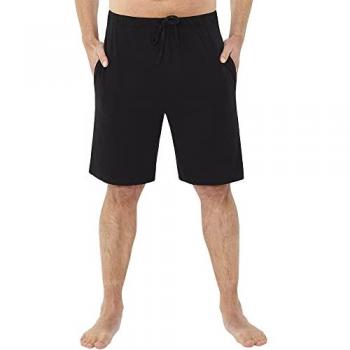 Essential Men's Jersey Pajama Shorts – XL, Black