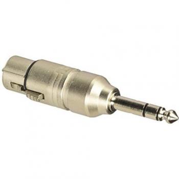 3-POLIGE XLR-KABELBUCHSE AUF STEREO 6.35mm KLINKENSTECKER