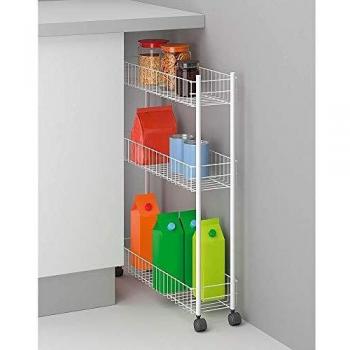 Metaltex Fino Rollwagen mit 3 Etagen, 60x16x72 cm