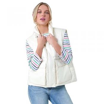 Pocket Detail Quilted Gilet