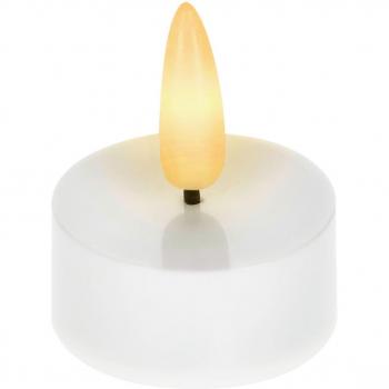 WEIT LED‑Teelicht Flash 3,5 × 5 cm – weiß – 12 Stück in einer Packung