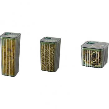 3Pcs Grain Food Storage Container Sealed Kitchen Pantry Storage/Moisture Resistant