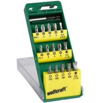 Wolfcraft Set de puntas Solid 16p. SL, PH, PZ, T