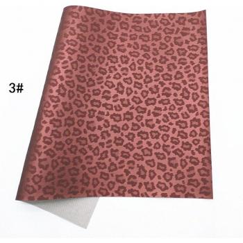 Piel sintética con estampado de leopardo para lazos, láminas A4, 21x29cm, GM3060A