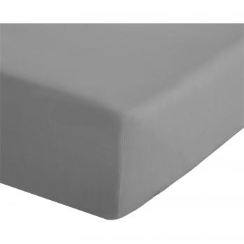 Catherine Lansfield Grey Easy Iron Percale King Size Fitted Sheet