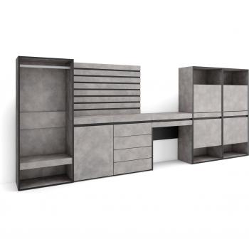 Scarpiera con Pannelli Decorativi 357x145x35 cm – RF3527