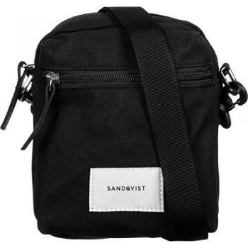 Sandqvist Sixten Leather Shoulder Bag (Black)