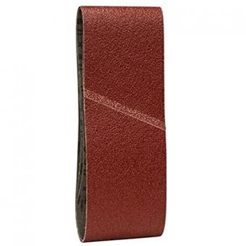 Bosch 2608606132 Sanding Belts 100mm x 610mm Grit 100 Red 3 Pack