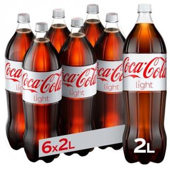 Coca-Cola Light Light 2L – Pack de Seis Botellas sin Caféina