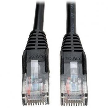 Tripp‑Lite 15‑foot Cat5e Snagless Cable (Black) – 350 MHz