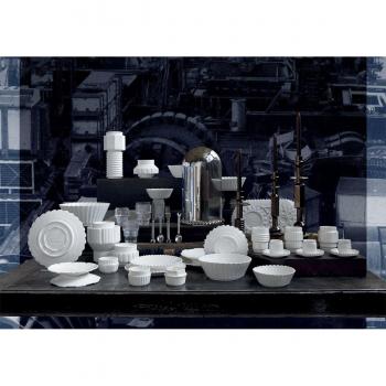 Porzellan‑Ovaltablett Seletti – Machine Collection 45 × 25,6 cm
