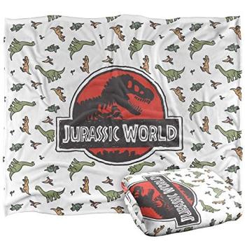 Prehistoric Plush Snuggle Sheet – 152x127 cm, White