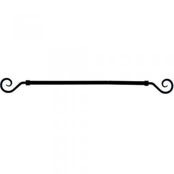 Bastone Per Tende Ferro Kit Antracite P.Ricciolo Cm.120