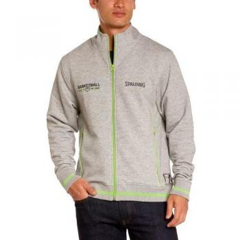 Veste zippée de basketball Spalding Team homme Gris/Vert Espoir FR : XXXL