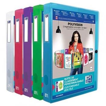 Classeur Polypro 24 × 32 cm Dos 40 mm – Kit assorti