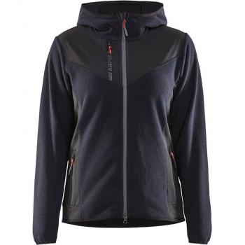 Giacca Softshell Tricot Donna S – Blu Nera