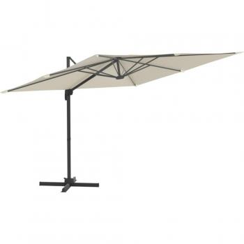 Parasol Déporté 300 cm Blanc Sable Helloshop26
