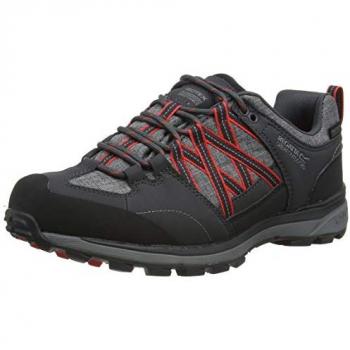 Regatta Women's Breathable Samaris II Waterproof Low Walking Shoes Granite Red Sky, Size: UK 4
