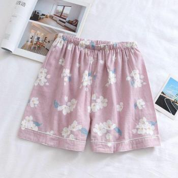 Shorts de pyjama à fleurs de cerisier pour femmes