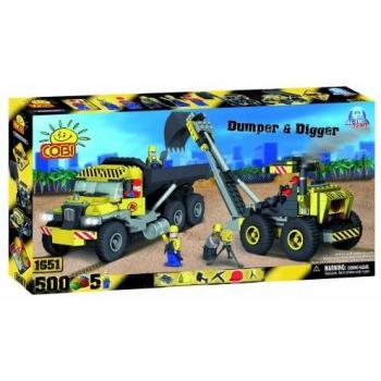 Action Town Mega Construction Dumper and Digger Kit